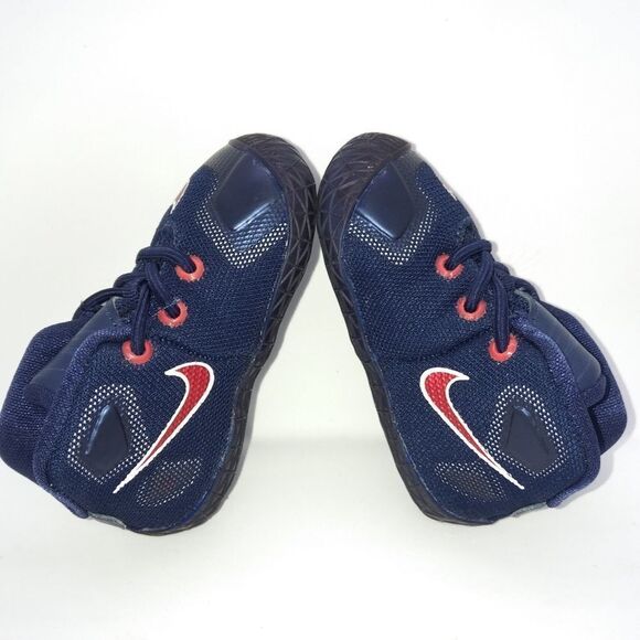 Nike LeBron XIII CBV Basketball Sneakers‎ Shoes Infant Size 3 C Blue, Red - Picture 5 of 8